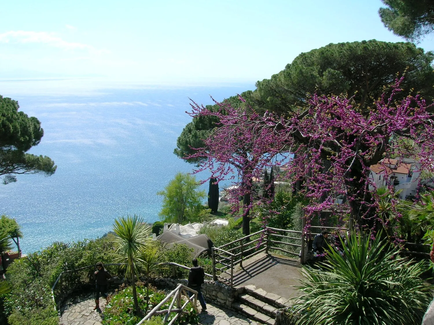 Il belvedere di Villa Rufolo sul golfo di Salerno