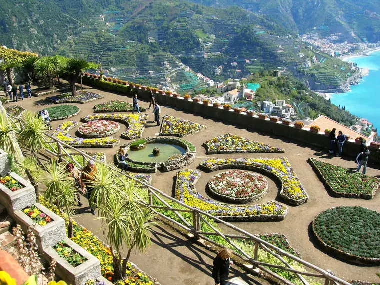 Il giardino a terrazza di Villa Rufolo, a Ravello